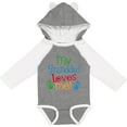 thumbnail image 3 of Inktastic My Granddad Loves Me Boys or Girls Long Sleeve Baby Bodysuit, 3 of 5