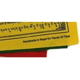 thumbnail image 6 of Handmade Green Tara Prayer Flags - Set of 10 Flags, 6"x8", 6 of 7