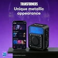 thumbnail image 4 of Bluetooth Speaker, Bluetooth 5.4 Smart Wireless Portable Speaker, IPX3 Waterproof Cyber-Style Mechanical Speaker, Supports 2-Unit Interconnected Portable Audio Broadcasting, Black, 4 of 8