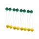 thumbnail image 5 of 8 piezas Ladders Golf Balls Reemplazo de Dia 165 In, actividades de juego de golf en interiores o al aire libre, pelotas de juego de lanzamiento de Amarillo y verde, 5 of 8