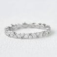 thumbnail image 3 of JEWELSBYASAILOR Moissanite Enagagement Band / 4x2 Marquise - 2mm Round Moissanite / Full - Eternity Bridal Band / Personalized Gift For Women, 3 of 4