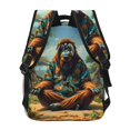thumbnail image 4 of Fotbe Forest Meditating Gorilla Mochila Casual con Estampado para Escuela, Viajes y Actividades al Aire Libre - Duradera, Ligera y Cómoda, 4 of 5