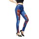 thumbnail image 4 of Gibobby Leggings térmicos mujer Leggings de mezclilla de imitación para mujer, pantalones de nueve puntos, sin costuras, estampados, ropa exterior(Rojo,G), 4 of 5