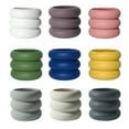 thumbnail image 4 of Yuedong Succulent Planter Creative Circle Stacking Flower Pots Flowerpot Nordic INS Style Morandi Ceramic Flowerpots, 4 of 7