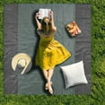 thumbnail image 1 of Outdoor Camping Beach Mat Portable Foldable Polyester Pocket Picnic Mat Can Accommodate 4 Or 6 People, 1 of 6