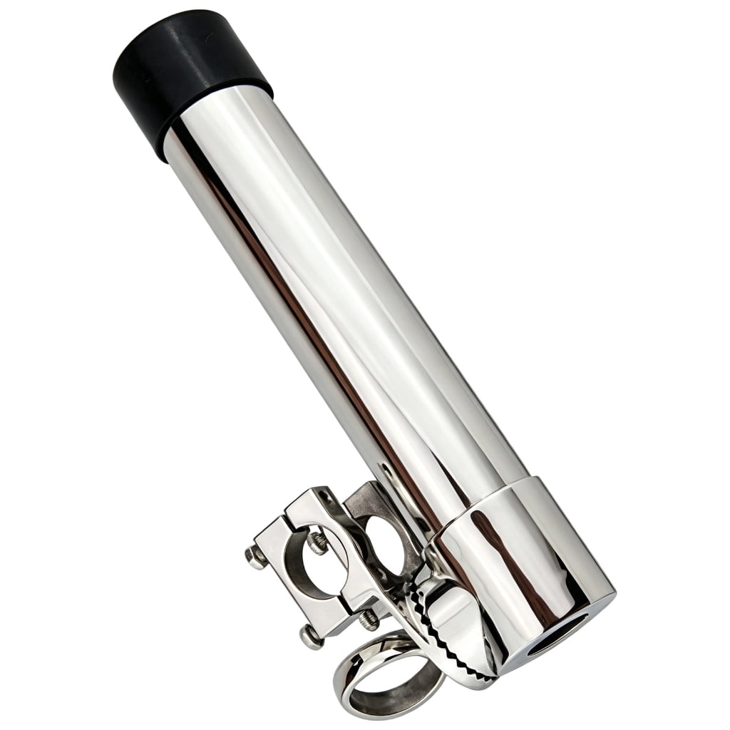 Aellinatey Side Mount Rod for Fishing Trips ABS Clamp Holder Hand Tightened Setup 40 mm Opening Compact Carry Profile Ta