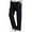 Black, variant on successthop Cargo Pant Elastic Waist for Men Fleece Solid Workwear with Multiple Pockets Zipper Casual Trousers