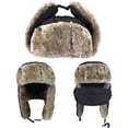 thumbnail image 3 of Gorro de cazador unisex, gorro de invierno grueso y cálido, gorro de bombardero con solapa para las orejas Xemadio CJWUS-1228, 3 of 6
