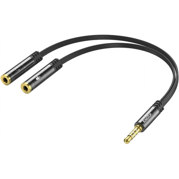 KINGTOP Répartiteur de Micro pour Casque 3.5mm, Répartiteur Audio ...