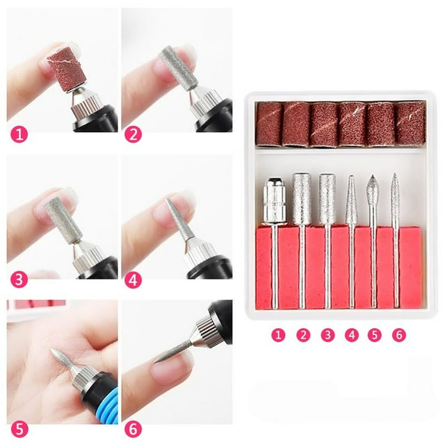 Fankiway Fournitures pour Ongles, Kit de Manucure Électrique en Acrylique, Machine Portable Usb