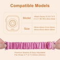 thumbnail image 7 of XiHAMA Scrunchie Bands Compatible with Apple Watch Bands Women 41mm 40mm 38mm 42mm 45mm 46mm, Stylish Stretchy Band Waterproof Elastic Solo Strap Wristband for iWatch SE Apple Watch Series10 9 876543, 7 of 7