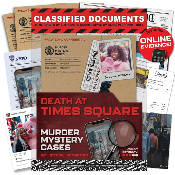 MMC Murder at Times Square – Cold Case Files Game for 1-10 Players, by Lucky Egg