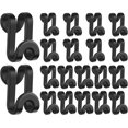 thumbnail image 1 of SHAR Black Mini Waterfall Hanger Hooks - Set of 20, 1 of 5