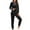 Black, variant on Itsame Sweatsuits 2pcs Sets for Womens Long Sleeved Sweatshirt and Pants New Women Athletic Outfit Sets Black Size L