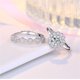 thumbnail image 5 of HomeKingdee Adjustable Moissanite Snowflake Rings Set (2 Pcs) - Fashionable Zircon and Copper Engagement Rings for Women, Perfect for Parties, Dates and Gifts, 5 of 5