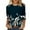 Dark Blue, variant on Towmus Plus Size 3/4 Sleeve Tops For Women,Women'S Casual 3/4 Sleeve T-Shirts Round Neck Blouses Loose Fit Pullover Shirt Cute Tunic Tops Basic Tees