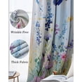 thumbnail image 3 of Spring Floral Blackout Curtains for Bedroom Living Room Darkening Curtains 96 Inches Long Summer Botanical Hummingbird Window Curtain 2 Panels Set Insulated Window Treatment Grommet Drapes 52"x96", 3 of 9