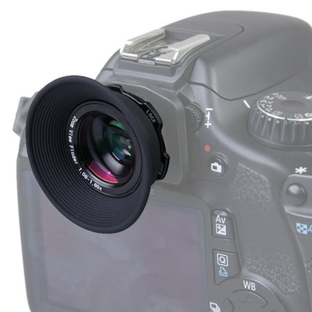 Image of 1.08-1.6X Viewfinder Magnifier Eyepiece Eyecup Adjustable Zoom Magnifying For Canon Nikon Olympus Pentax Sony Fujifilm Samsung Minolta Color:black