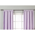 thumbnail image 2 of Lined-Lavender Tab Top  Velvet Curtain / Drape / Panel   - 80W x 63L - Piece, 2 of 2