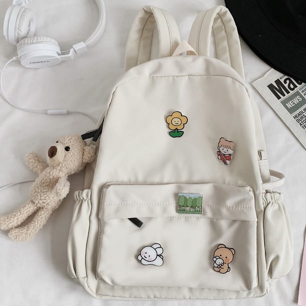 Mochila bonita de nailon para mujer, bolso escolar para estudiante, mochila Kawaii para chica, a la moda xuanjing unisex