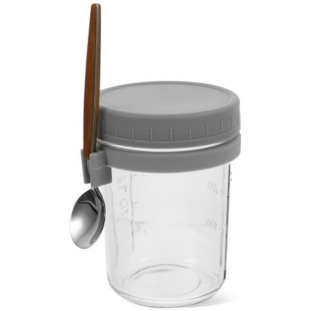 

Portable Breakfast Cup Glass Yogurt Cup Transparent Design Oatmeal Cup Small Milk Container