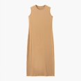 thumbnail image 1 of Cárdigan de fibra natural para mujer, vestido largo hasta el tobillo, tejido con ribetes, moda de verano, 2023, 1 of 5