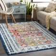 thumbnail image 5 of Hauteloom Wilsons Living Room, Bedroom Area Rug - Bohemian/Global - Navy, Aqua, Magenta - 5'3" x 7'3", 5 of 8