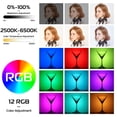 thumbnail image 2 of Lámpara portátil de vídeo ULANZI VL66 RGB 2500-6500K recargable, 2 of 5