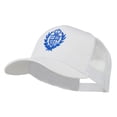 thumbnail image 2 of Crest Emblem Embroidered Mesh Back Cap - White OSFM, 2 of 5