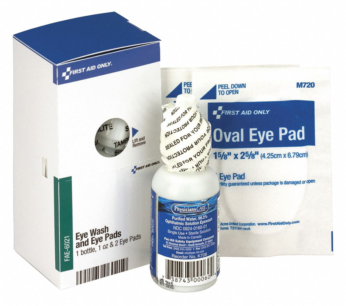 First Aid Only Eye Care Kit,3 Pieces FAE6021
