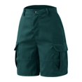 thumbnail image 5 of Women's Shorts Womens Summer Outdoor Active Hiking With Pockets Short Pants,Green Women's Shorts S, 5 of 6