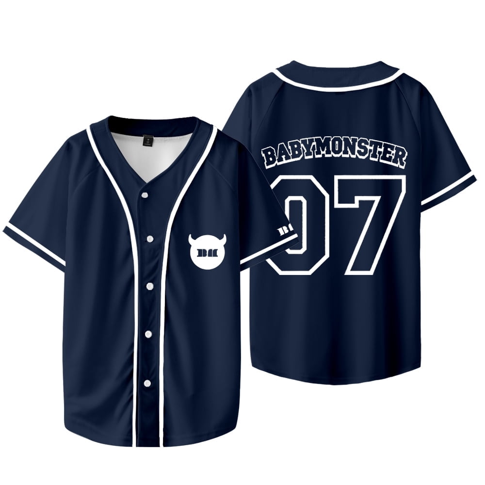 Kpop Babymonster Hello Monsters World Tour Unisex Baseball Jersey