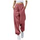 thumbnail image 1 of WILLBEST Pantalones Casuales para Mujer, Pantalones Holgados de Cintura Alta y Lisos, Diseño de Encaje Acampanado para Un Estilo y Comodidad Sin Esfuerzo. Mediana, 1 of 6