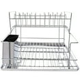 thumbnail image 3 of Mega Chef  15.5-inch Stainless Iron Shelf Dish Rack, 3 of 6