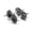 Black - 65 LBS(32.5 LBS  x 2) + Chrome Barbell, variant on PLKJ Weight Available for Blank45,65,105and200LB Adjustable Dumbbells Cast Iron