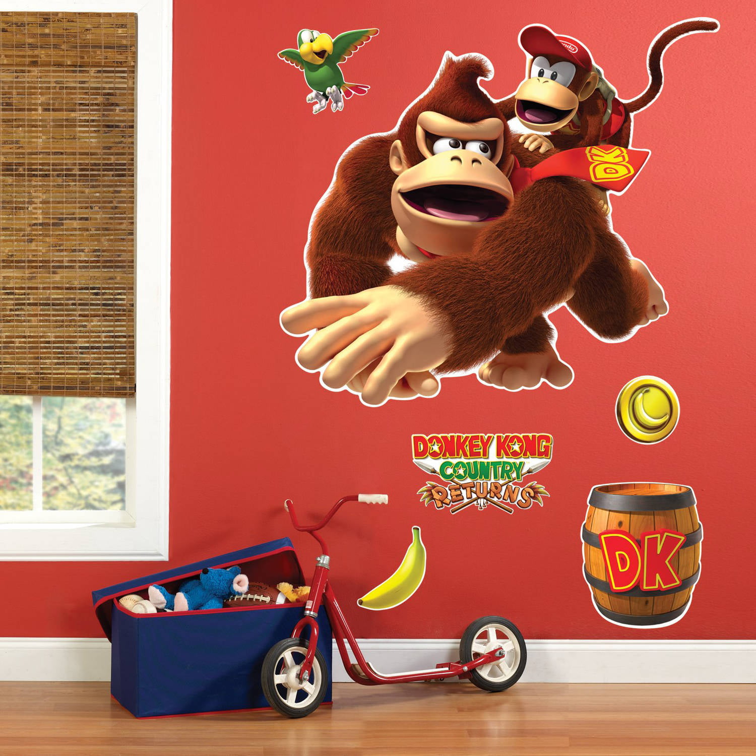 Donkey Kong Magic Window Wall Smash Art Sticker Self Adhesive Vinyl Poster V2* 