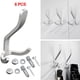 thumbnail image 1 of Perchero Doble Perfecl de aluminio 6 uds Plata, 1 of 8