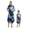 thumbnail image 2 of Xmarks Mommy and Me Holiday Pajama Set Outfit V Neck Short Sleeve Pajama Dress, 2 of 5