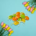 thumbnail image 2 of Northlight 12ct Spring Easter Egg Ornaments 2.5" - Green/Orange, 2 of 6