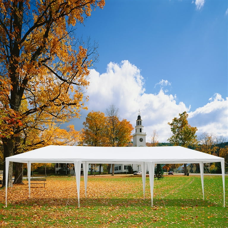 Topcobe 10' x 30' Canopy Tents for Outside, Waterproof 8 Sides and 2 Doors  Tents and Canopies Gazebo for Wedding, Party, Commercial Event, White 