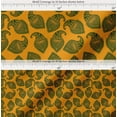 thumbnail image 2 of Soimoi Orange Cotton Poplin Fabric Green Paisley Print Fabric by the Yard 56 Inch Wide, 2 of 7