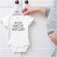 thumbnail image 5 of Funny Im Cute Moms Cute Dads Lucky Bodysuit Jumper Girls Infant Baby Brisco Brands 12M, 5 of 6