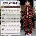 thumbnail image 6 of Garronmavis Womens Sweat Suits 2 Piece Set Polka Dot Sweatshirt Long Sleeve Hoodies Jogger Sweatpants Tracksuit Wide Leg with Pockets Red, Size L, 6 of 6