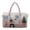 Bus Tree, variant on Horse Print Large Travel Duffle Bag Quilted Weekender Bags for Women Lightweight Carry on Overnight Bags for Gym Yoga Beach Vacation