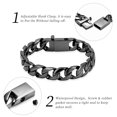thumbnail image 4 of Cuban Link Urn Bracelet for Human Ashes for Men Women Stainless Steel Cremation Jewelry Urn Keepsake Memorial Ash Holder Bracelet, 4 of 7
