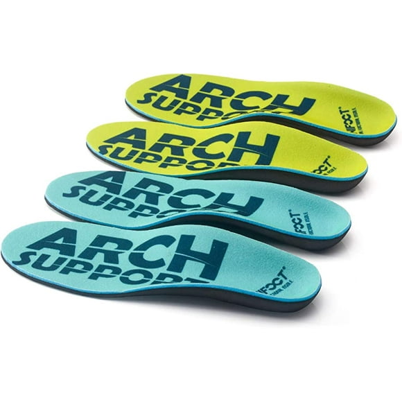 XINIFOOT 2 Paires Semelles de Chaussures Confort avec Soutien de Voûte Plantaire Inserts Orthopédiques pour Fasciite Plantaire Semelles de Course pour Hommes et Femmes