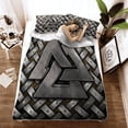 thumbnail image 3 of Viking Doona Cover - Silver Valknut Symbol - Viking Quilt Bed Set Rlt12, 3 of 5