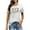 New1/White, variant on Otvok Womens Blouse Ladies Fashion Easter Printed Round Neck Short Sleeve Tops