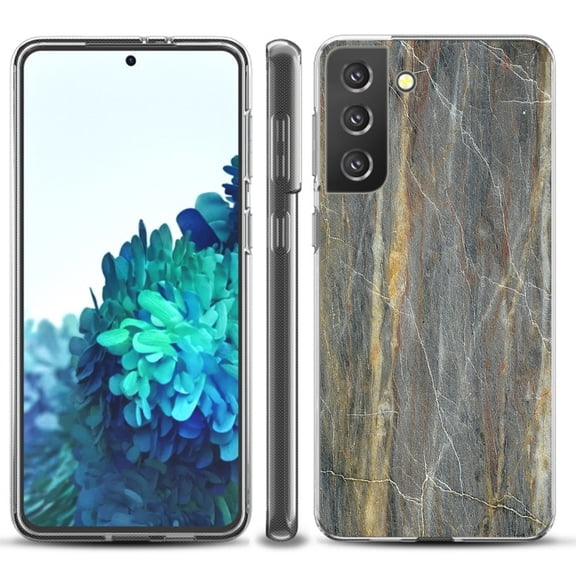 Slim-Fit TPU Protective Phone Case compatible with Samsung Galaxy S21  5G / S21 PLUS 5G, by OneToughShield ® - Marble/Camo