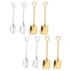 thumbnail image 5 of 8pcs Spoons de acero inoxidable mezclando cucharas de postre cuchara (dorado, astilla), 5 of 5